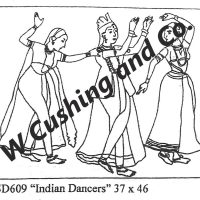 Indian Dancers Pattern by Salma Dhanji,   37 x 46 inches  SD609