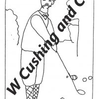 Golfer - Male Pattern by Salma Dhanji SD615 18 x 28 inches