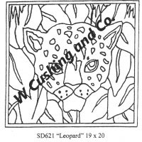 Leopard by Salma Dhanji SD621  19" x 20"