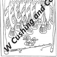 Catch of the Day Pattern by Salma Dhanji SD803 33 x 33 inches