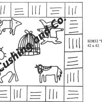 Bird in a Cage Pattern by Salma Dhanji,   42 x 42 inches  SD832