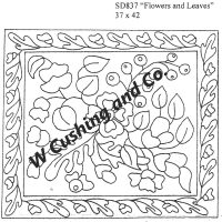 Flowers and Leaves by Salma Dhanji  SD837   37 x 42 inches