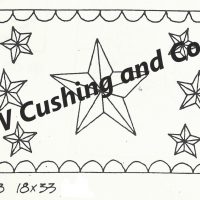 Frost's Pattern No. 33, 18" x 33", GV 33