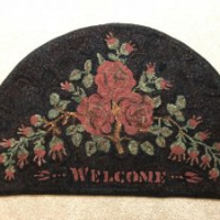 Frost's Pattern No. 28, Welcome Half Round, 24" x 38 1/2", GV 28