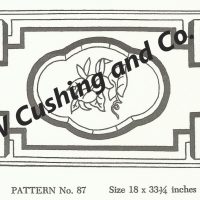 Frost's Pattern No. 87, 18" x 33 3/4", GV 87