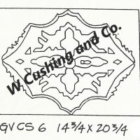 Frost's Pattern No. 6, Chair Seat 14 3/4" x 20 3/4", GV CS6