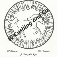 A Pony for Rye Large, pattern by Primitive Grace, 37 1/2" diameter
