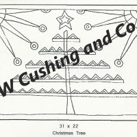 Christmas Tree, pattern by Primitive Grace, 31" x 22"