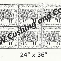 Counting Sheep Medium (D), pattern by Primitive Grace, 24" x 36"