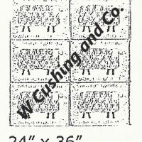 Counting Sheep Medium (C), pattern by Primitive Grace, 24" x 36"