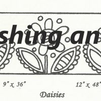 Daisies Large, pattern by Primitive Grace, 12" x 48"
