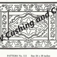 Frost's Pattern No. 111,    24" x 38", GV 111