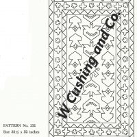 Frost's Pattern No. 131,          32 1/2" x 52",  GV 131