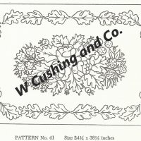 Frost's Pattern No. 41,           24 3/4" x 38 1/2", GV 41