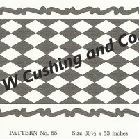 Frost's Pattern No. 55, 30 1/2" x 53", GV 55