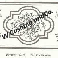 Frost's Pattern No. 66, 16" x 29", GV 66