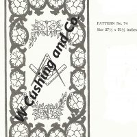 Frost's Pattern No. 74,          27 1/2" x 51 1/4",  GV 74