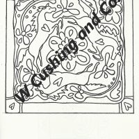 Go Round, pattern by Primitive Grace, 33 1/4" x 33 1/4"