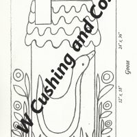 Goose Large, pattern by Primitive Grace, 24" x 36"