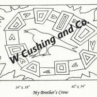 My Brother's Crow Large, pattern by Primitive Grace, 42" x 54"
