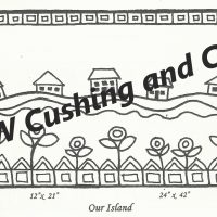 Our Island Large, pattern by Primitive Grace, 24" x 42"