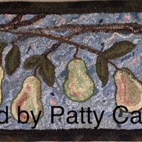 Pears, pattern by Primitive Grace, 30" x 13"