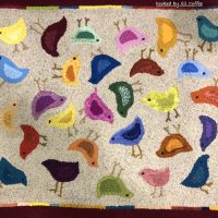 Bird Mix Large, pattern by Primitive Grace, 36" x 38"