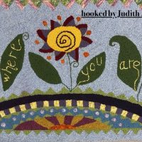 Blooms, pattern by Primitive Grace, 46 1/2" x 23"