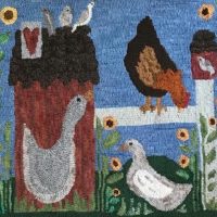 The Coop Large, pattern by Primitive Grace, 39" x 48"