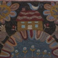 Home On The Hill Large, pattern by Primitive Grace, 32" x 64"