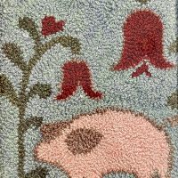 Lily, rug hooking pattern by Primitive Grace, 16" x 20"