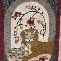 Peace On Earth Tavern sign, pattern by Primitive Grace, 24" x 48"