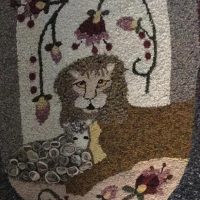 Peace On Earth, pattern by Primitive Grace, 28" x 42"