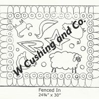 Fenced In, pattern by Primitive Grace, 24 3/4" x 30"
