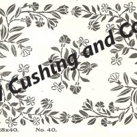 Floral No. 40, 28" x 40", Ralph Burnham Pattern No. 40