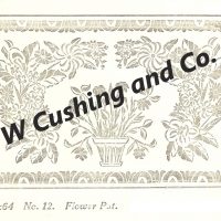 Flower Pot, 40" x 64", Ralph Burnham Pattern No. 12