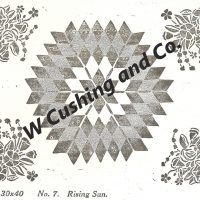 Rising Sun, 30" x 40", Ralph Burnham Pattern No. 7