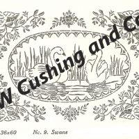 Swans, 36" x 60", Ralph Burnham Pattern, No. 9