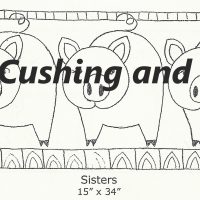 Sisters, pattern by Primitive Grace, 15" x 34"