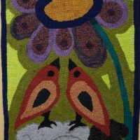 Support, rug hooking pattern ONLY, by Primitive Grace, 13" x 26 1/4"
