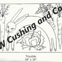 Trouble, pattern by Primitive Grace, 28" x 39"