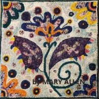 Final Wild Flower Large, pattern by Primitive Grace, 40" x 40"