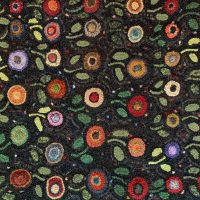 First Grade Flowers Small, pattern by Primitive Grace, 21" x 30"