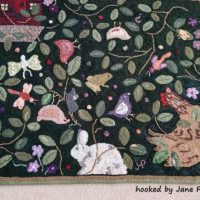 Hidden In The Ivy, pattern by Primitive Grace, 32" x 40"