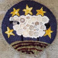 Wooly Girl, pattern by Primitive Grace, 15 inch diameter