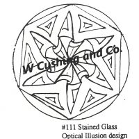 Stained Glass #111, Jeanne Fallier 30" diameter