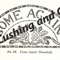 Come Again Threshold, 20" x 40", Ralph Burnham Pattern No. 15