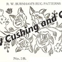 Floral No. 28, 20" x 34", Ralph Burnham Pattern No. 28