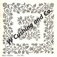 Floral No. 35, 40" x 40", Ralph Burnham Pattern No. 35