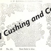 Flower Basket In Arbor, 30" x 40", Ralph Burnham Pattern No. 23